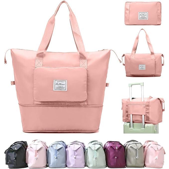 Expandable Foldable Travel Bag – Lightweight Carry-On for Overnight Trips, Gym & Outdoor Travel