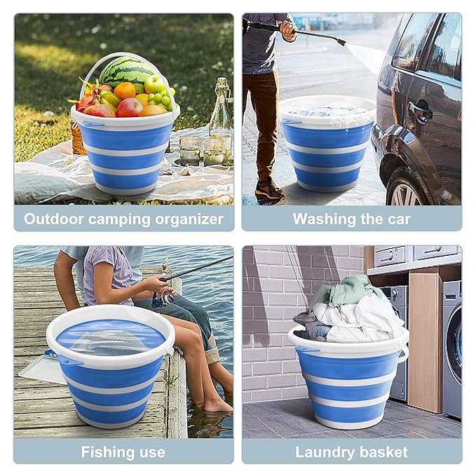 Collapsible Silicone Bucket – Lightweight, Foldable & Multipurpose