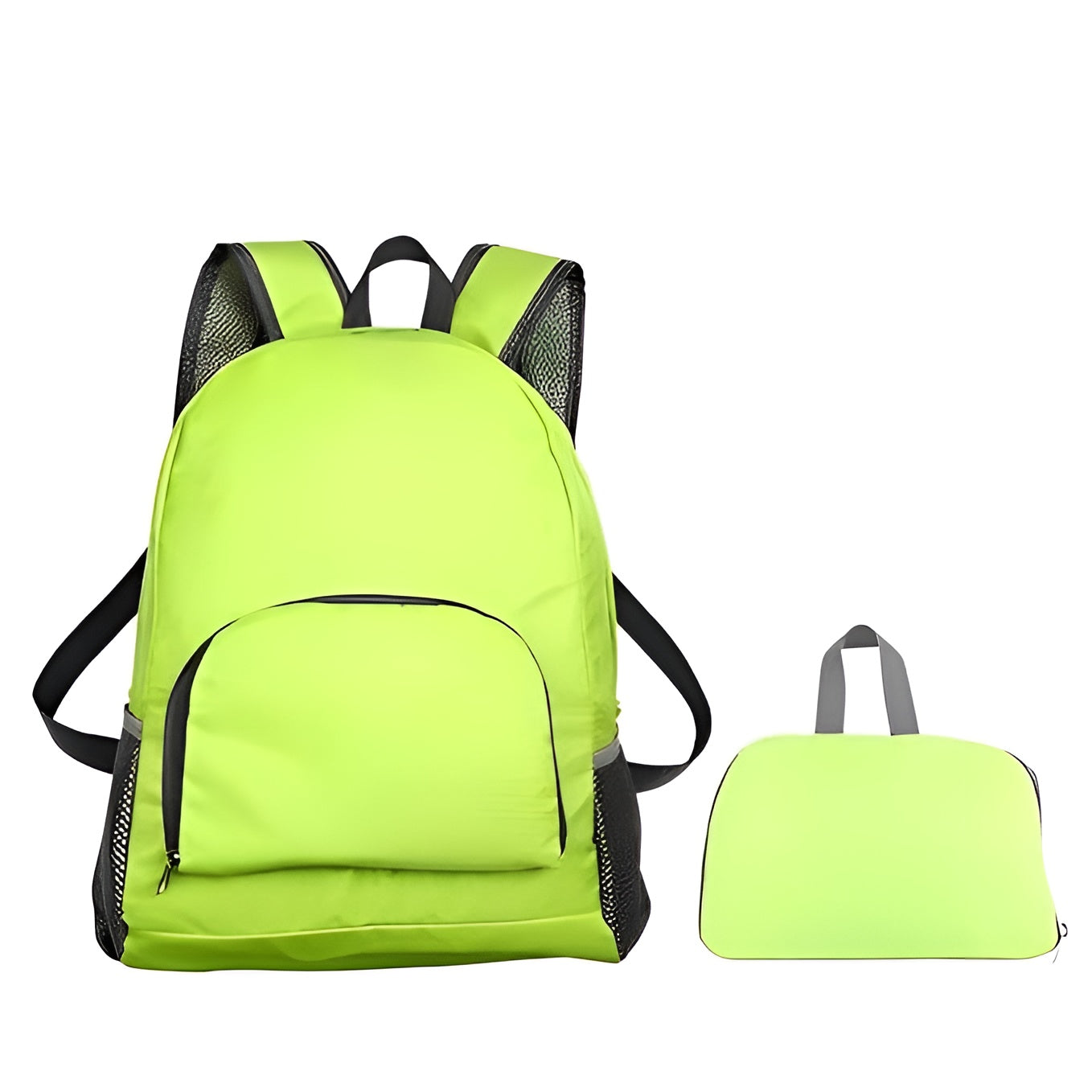 Outdoor Travel Foldable Backpack Waterproof Backpack With Mini Bag Stay-Clean Backpack for Camping, Hiking, Travelling, Outdoor Activities(Green)
