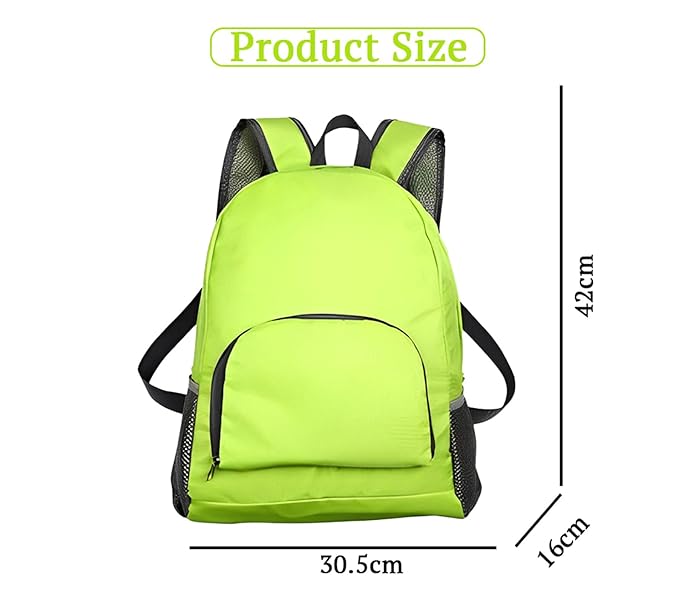 Outdoor Travel Foldable Backpack Waterproof Backpack With Mini Bag Stay-Clean Backpack for Camping, Hiking, Travelling, Outdoor Activities(Green)