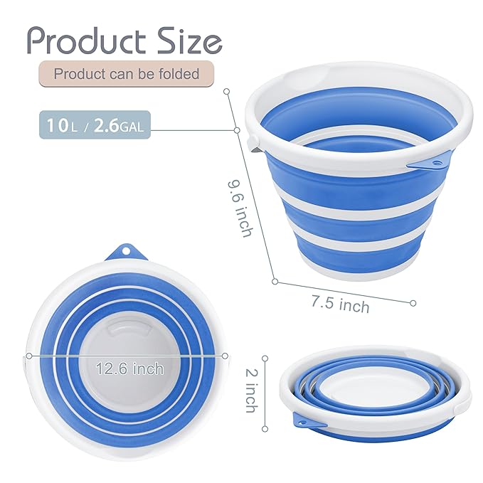Collapsible Silicone Bucket – Lightweight, Foldable & Multipurpose