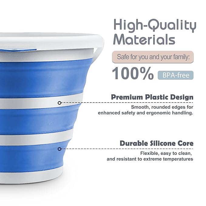 Collapsible Silicone Bucket – Lightweight, Foldable & Multipurpose