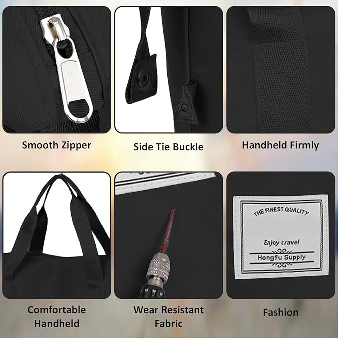 Foldable & Expandable 2-Layer Nylon Duffle Bag with Wheels – Waterproof Travel Luggage for Men & Women