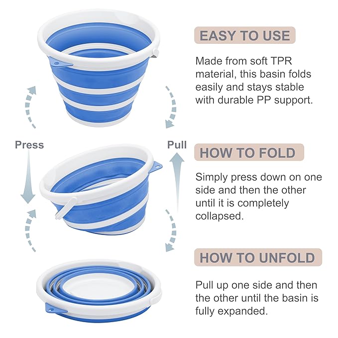 Collapsible Silicone Bucket – Lightweight, Foldable & Multipurpose