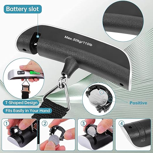 Electronic Portable Weighing Scale upto 50kg with Digital LED Screen