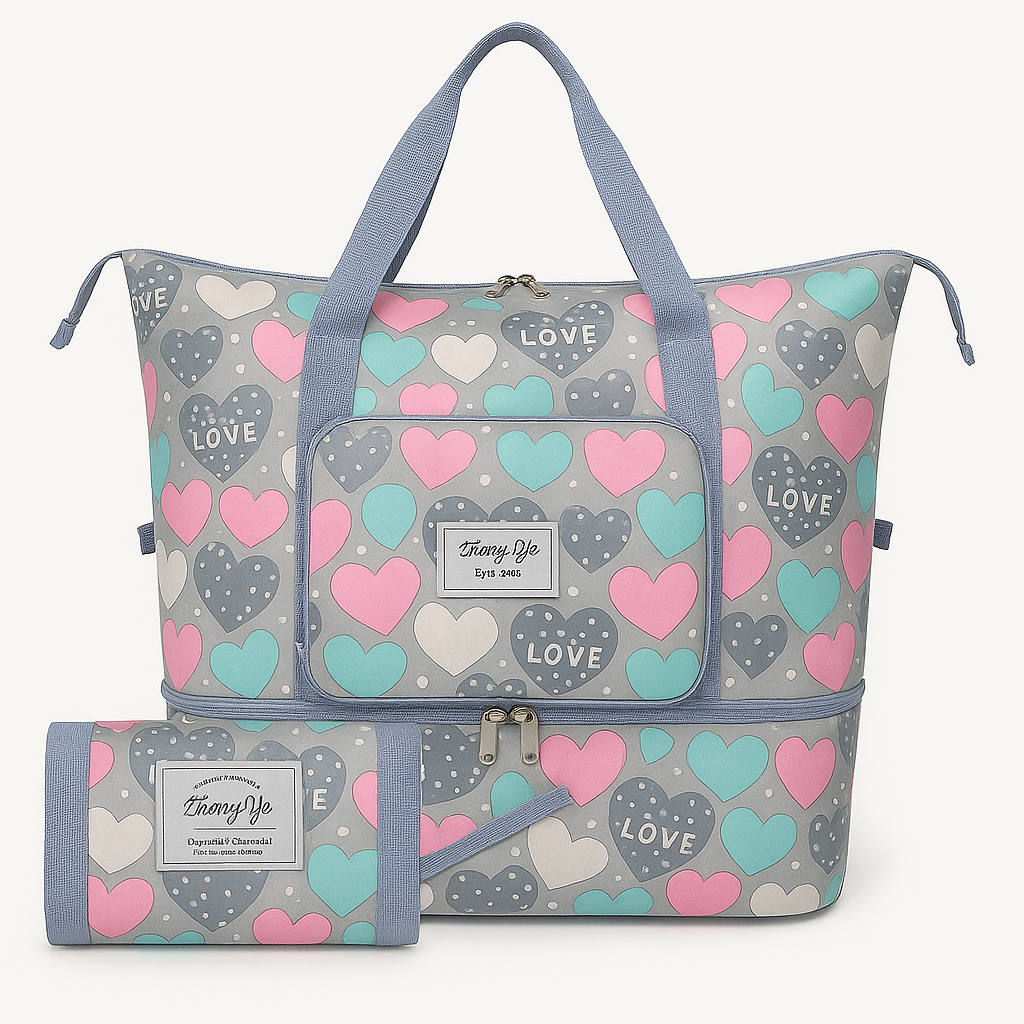 Expandable Foldable Travel Bag – Lightweight Carry-On for Overnight Trips, Gym & Outdoor Travel