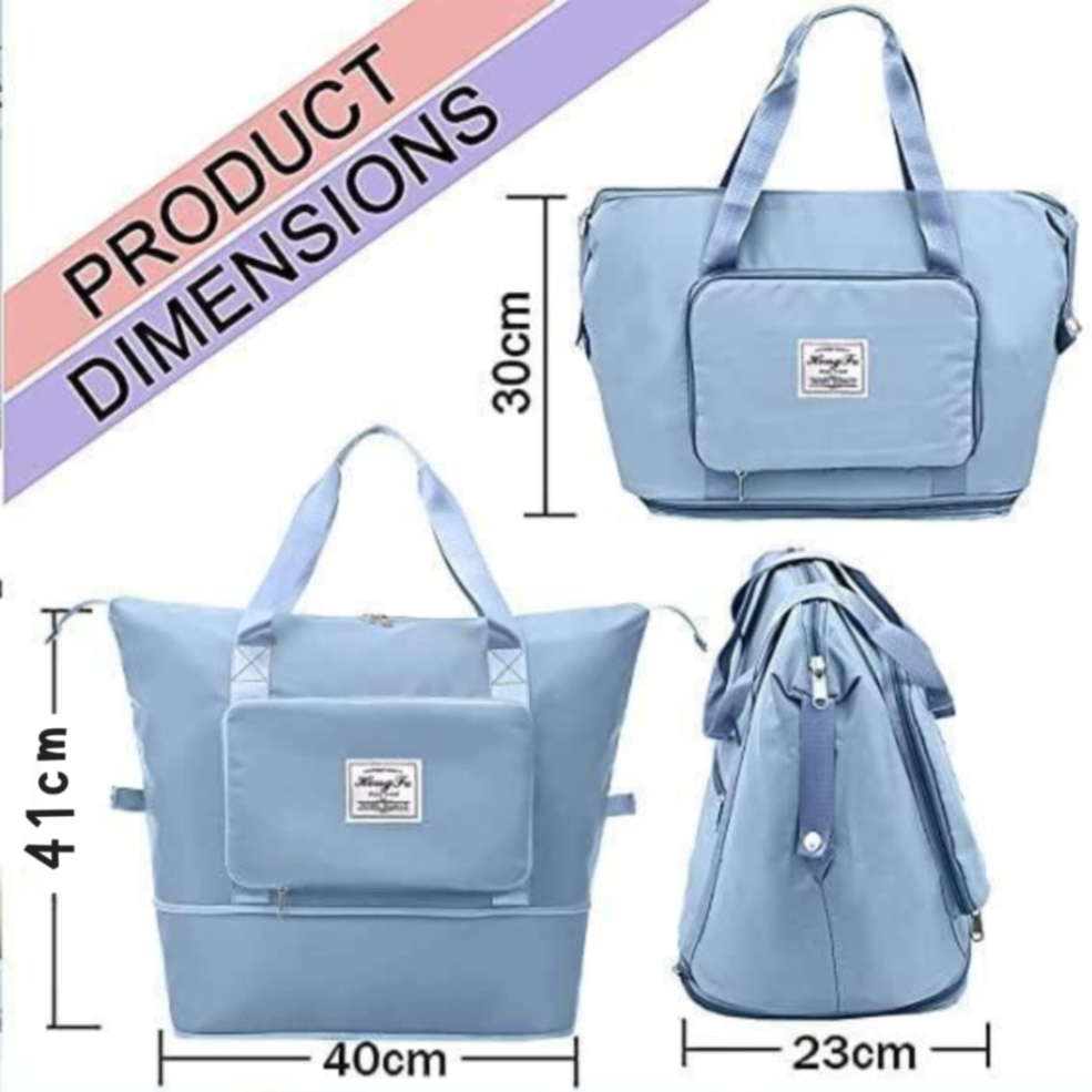 Expandable Foldable Travel Bag – Lightweight Carry-On for Overnight Trips, Gym & Outdoor Travel