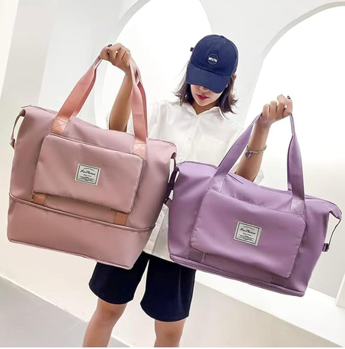 Expandable Foldable Travel Bag – Lightweight Carry-On for Overnight Trips, Gym & Outdoor Travel